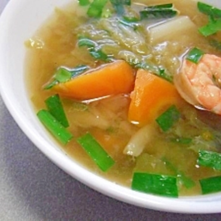 お腹に優しい ニラと海老の中華スープ レシピ 作り方 By すぴかか 楽天レシピ お腹に優しい ニラと海老の中華スープ レシピ 作り方 By すぴかか 楽天レシピ